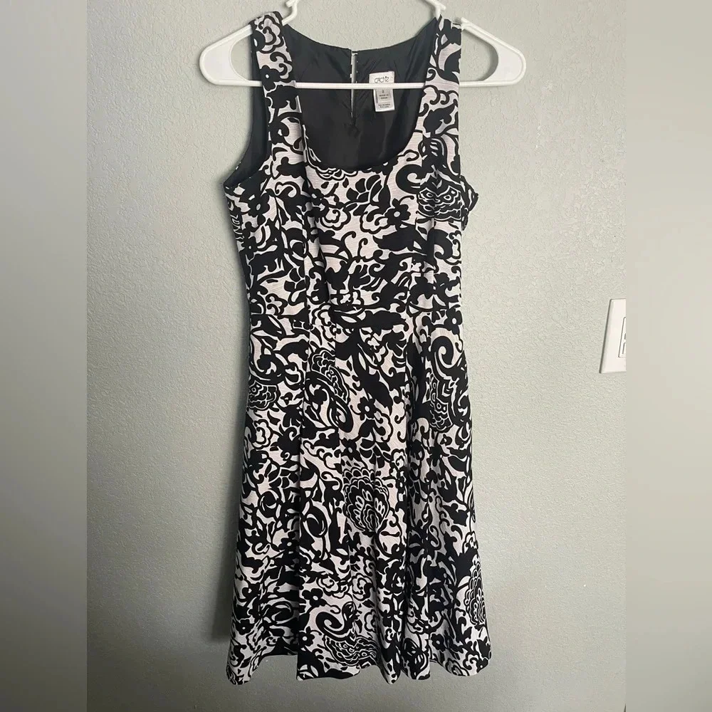 Black and White Cache Dress